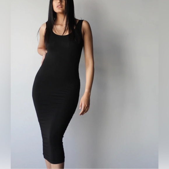 Emmydeveux compression tank midi bodycon dress - Picture 1 of 5